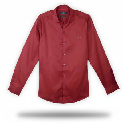 RITZY Men Solid Casual Red Shirt