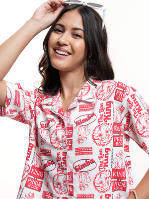 Tokyo Talkies Women Printed Casual Multicolor Shirt