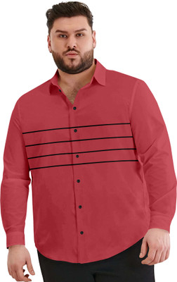 js studio Men Solid Casual Red Shirt