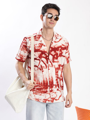 Bene Kleed Men Self Design Casual Multicolor Shirt