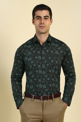 Allen Solly Men Printed Formal Green Shirt
