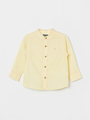 Juniors by Lifestyle Baby Boys Solid Casual Yellow Shirt