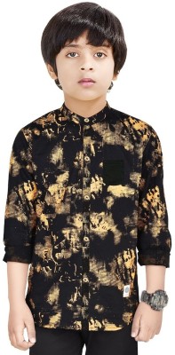 MADE IN THE SHADE Boys Printed Casual Black Shirt