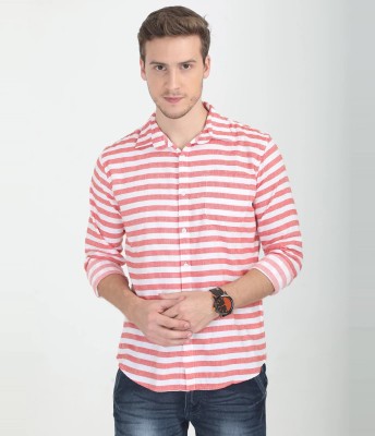 shivay enterprise Men Printed Casual Pink Shirt