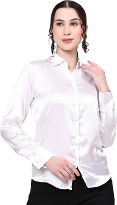 styloqueen fashion Women Solid Casual White Shirt