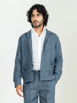 TISTABENE Men Solid Casual Grey Shirt