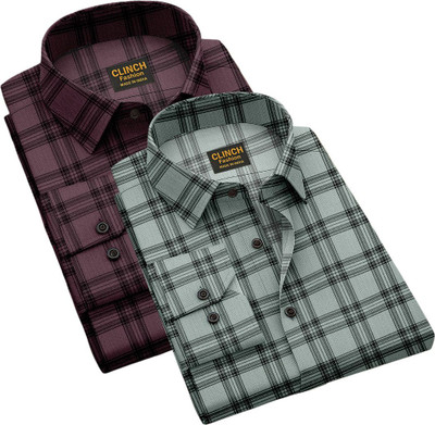 clinch fashion Men Printed Casual Red Shirt