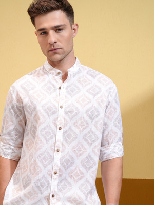 HIGHLANDER Men Printed Casual Multicolor Shirt