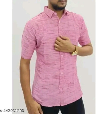 Suhana collection Men Solid Casual Yellow Shirt