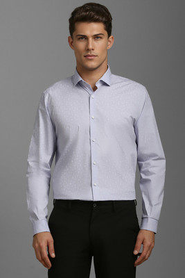 LOUIS PHILIPPE Men Printed, Solid Casual Blue Shirt