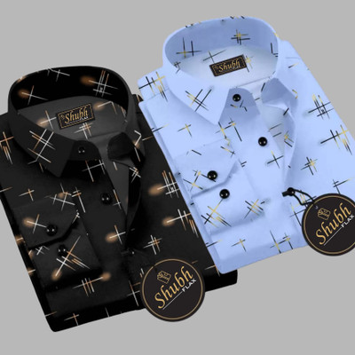 indicare Men Solid Casual Multicolor Shirt(Pack of 2)