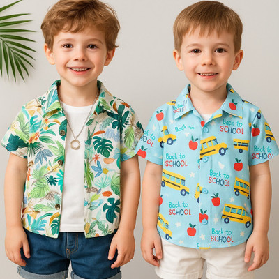 Maitri Fashion Boys Printed Casual Multicolor Shirt