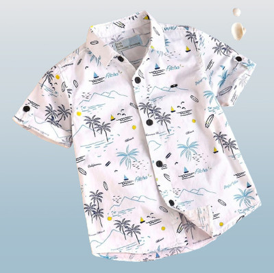 Tiny Brezy Boys Printed Casual Multicolor Shirt