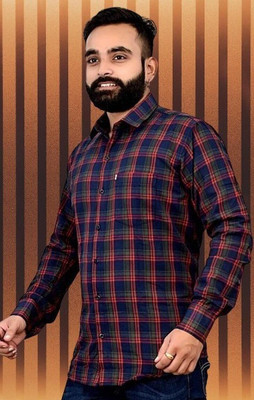 Arthz Fashion Trend Men Checkered Casual Multicolor Shirt