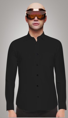 Yaara fashion Men Solid Casual Black Shirt