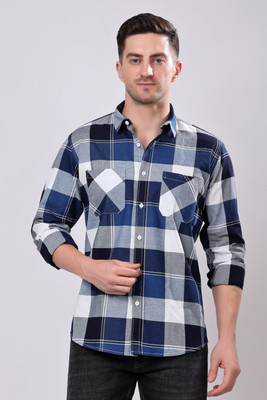Stylox Men Solid Casual Blue Shirt