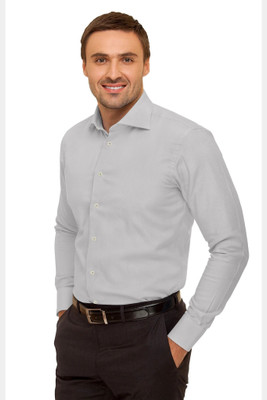 Spaark Men Solid Formal Light Blue Shirt