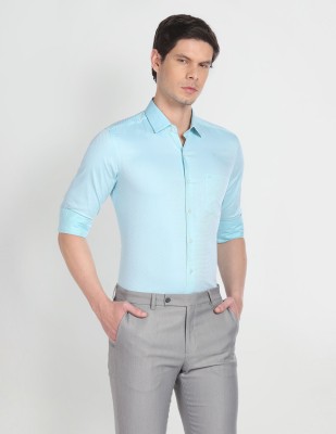 ARROW Men Solid Formal Light Blue Shirt