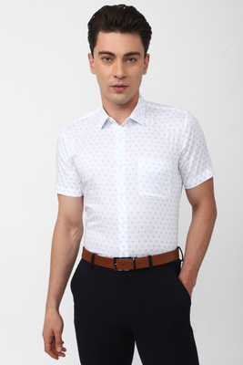PETER ENGLAND Men Printed Formal White Shirt