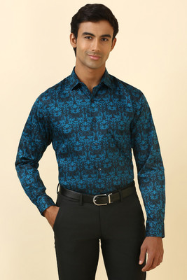 Allen Solly Men Printed Formal Blue Shirt