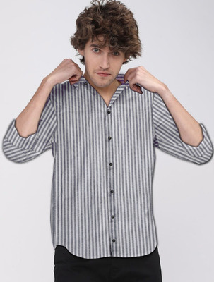 ERVIN ENTERPRISE Men Floral Print Casual Grey Shirt