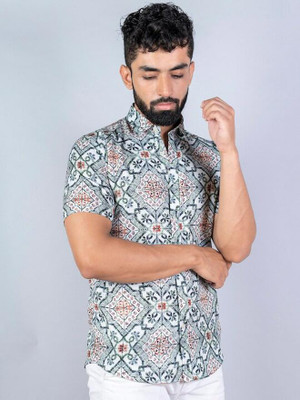 flying queen Men Printed Casual Multicolor Shirt