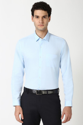 PETER ENGLAND Men Solid Formal Light Blue Shirt