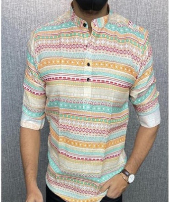 ISUEL FAB Men Printed Casual Multicolor Shirt