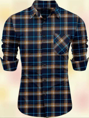 Refixio Fashion Men Checkered Formal Multicolor Shirt