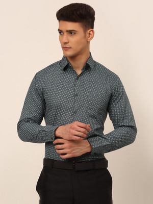 JAINISH Men Printed Formal Grey Shirt