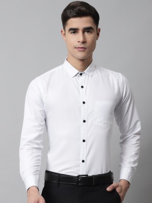 Majestic Man Men Solid Formal White Shirt