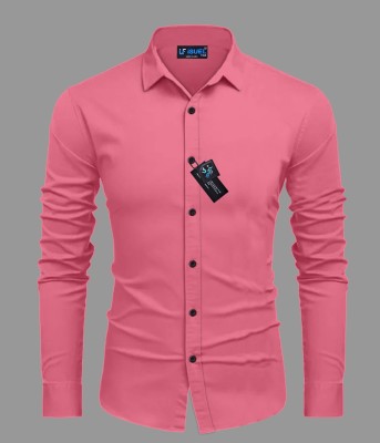 ALVIN ENTERPRISE Men Solid Casual Pink Shirt