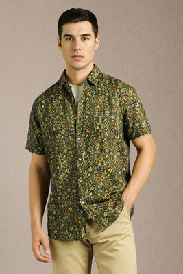 LOUIS PHILIPPE Men Printed Casual Green Shirt