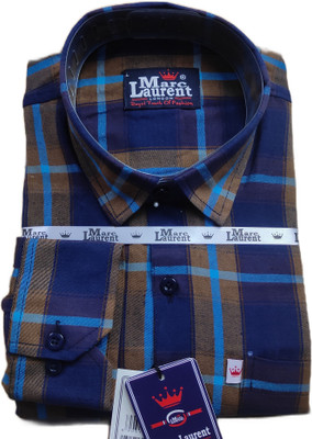 Marc Laurent Men Checkered Casual Multicolor Shirt
