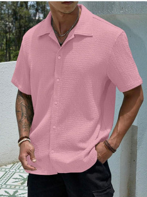 Solbiza Men Self Design Casual Multicolor Shirt