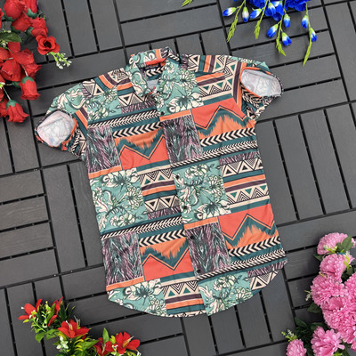 Joliya Men Printed, Self Design Casual Multicolor Shirt