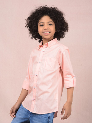CRIMSOUNE CLUB Boys Printed Casual Pink Shirt