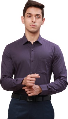 PARK AVENUE Men Solid Formal Purple Shirt