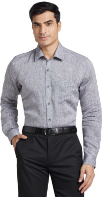Raymond Men Solid Formal Grey Shirt
