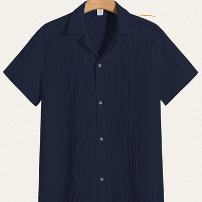 Nita creation Men Solid Formal Gold Shirt