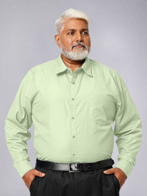 METRONAUT PLUS Men Solid Formal Green Shirt