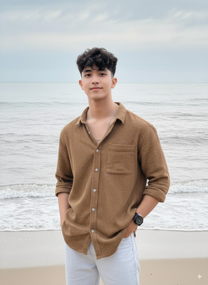 greet fashion Men Self Design Casual Multicolor Shirt