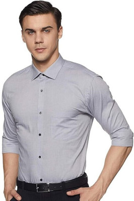 ALVIN ENTERPRISE Men Solid Casual Grey Shirt