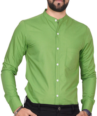 Tyzlo Men Solid Casual Light Green Shirt