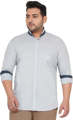 JOHN PRIDE Men Solid Casual Grey Shirt