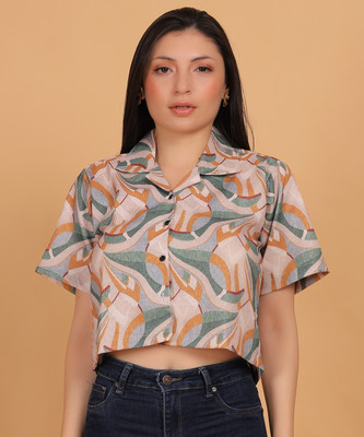 PRIMEFIELD Women Printed Casual Multicolor Shirt