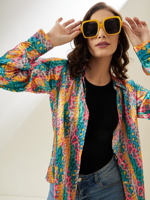 Eishit Creations Women Printed Casual Multicolor Shirt