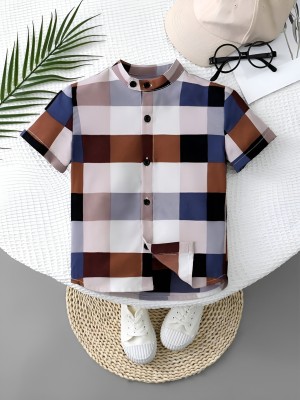 VANI COUTURE Boys Printed Party Multicolor Shirt