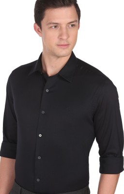 Arrow Newyork Men Solid Formal Black Shirt