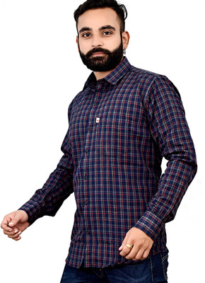 Arthz Fab Trends Men Solid Casual Grey, Dark Blue, Red Shirt